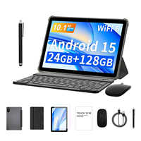 Tablette Android WiFi 10,1 pouces 2025 A333 Penta Core : WiFi 5G, Stockage 6 Go/128 Go, Batterie 6000 mAh sous Android 15