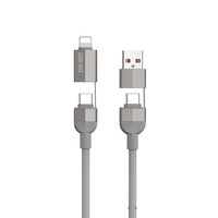Kabel Pengisian Daya Magnetik 4-in-1 240W dengan Lampu Malam & Penggulung Otomatis untuk IOS/Android