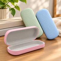 Étui à lunettes en cuir PU multicolore personnalisé, étui rigide portable pour lunettes de soleil, boîte de rangement pour voyage, maison, bureau