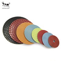 Pads de polissage diamantés humides LITTLE ANT Factory de 6 pouces (150 mm) pour le polissage à l'eau de la pierre, du granit, du marbre, du quartz et de la porcelaine