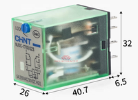 Nouveau contacteur CC original CHINT NJDC-17(D)/2ZS 2 pôles 5A 12V/24V/48V/110V/220V avec contact auxiliaire en stock