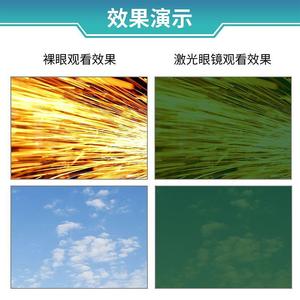 Lunettes de sécurité laser, monture noire, lentille de 2 mm, protection OD5+, pour épilation IPL et soudage, protection contre les rayonnements UV - Product Image 3