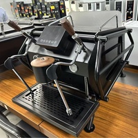 Machine à expresso professionnelle commerciale à double chaudière semi-automatique, machine à café italienne avec contrôle du débit pour barista et café