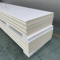 Panel Sandwich PU Panel Sandwich Berinsulasi Poliuretan Panel Dinding PU untuk Gudang
