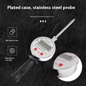 เครื่องวัดอุณหภูมิแบบ DTM-412 bimetal แบบมือถือเครื่องควบคุมอุณหภูมิอุตสาหกรรมสแตนเลสสตีลจอแสดงผลดิจิตอลใช้ในร่มแบตเตอรี่ ODM - Product Image 2