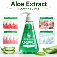 Échantillon de dentifrice probiotique à la menthe personnalisé, format familial, bio, améliore la mauvaise haleine, anti-caries, blanchissant