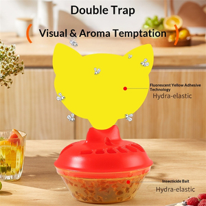 Trampa para Moscas de la Fruta de Doble Acción Instantánea, Trampa Adhesiva Profesional para Moscas con Cebo Atractivo - Product Image 3