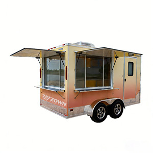Food <b>Trailer</b> Mobile Kitchen Concession Stand Custom Size for Sale - Product Image 1
