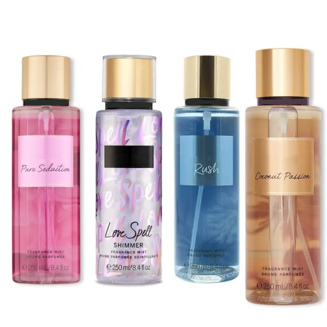Customized Beauty Secret Perfume Hot Edition 250ml Assorted Victorian Style Perfumes Women's Perfume Body Spray