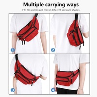 Riñonera Deportiva de Moda con GPS y Logotipo Personalizado, Impermeable, para Viajes y Actividades al Aire Libre, Unisex
