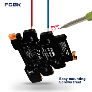 Relé de <span class=keywords><strong>Estado</strong></span> Sólido FCGK 280VAC Slim SSR, Relé de CC a CA 41F-1Z-DA C2, Entrada 5-24V, 1NO 2A/6A, Relé SSR para Riel DIN 220v - Product Image 4