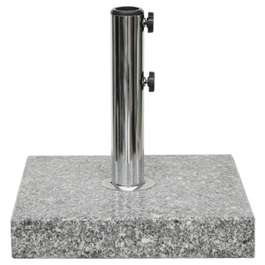 Support de <span class=keywords><strong>parasol</strong></span> robuste de style nouveau, base en granit avec tube en acier inoxydable pour poteau de 38 à 48 mm de diamètre - Product Image 4