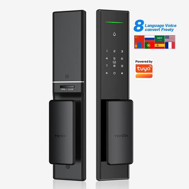Tenon A5 Smart Home Lock Automatic Biometric Fingerprint Door Access Tuya Remote Control WiFi Keyless Entry Digital Door Lock