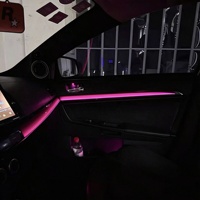 Kit d'éclairage ambiant dynamique pour voiture SJC, 64 couleurs, ciel étoilé, LED, décoration intérieure, lampe d'ambiance pour Mitsubishi Lancer EX 2009-2016
