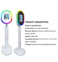 Cabina de Fotos para iPad, Estilo Vogue, con Luz RGB, Rotación de 180 Grados, Disponible en Almacenes de EE. UU./Canadá/Reino Unido