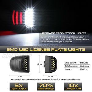 Luces LED para Placa de Matrícula para Chevy Silverado Avalanche GMC 1999-2014, Luces para Placa de Matrícula de Automóvil, Accesorios Exteriores - Product Image 1