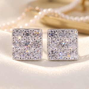 IKYRAA JEWELS ต่างหูเงินแท้ประดับเพชรทรงบริลเลียนต์ เงินสเตอร์ลิง ดีไซน์หรูหรา ต่างหูแบบเดี่ยว ได้รับการรับรองจาก IGI - Product Image 5