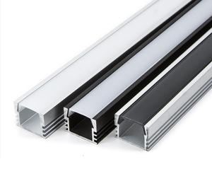 16x12mm Haute Qualité Noir <span class=keywords><strong>Profil</strong></span> Lumière Led Aluminium Led Bande <span class=keywords><strong>Profil</strong></span>é Encastré Installation Cachée avec Led Aluminium Tuile Garniture - Product Image 4