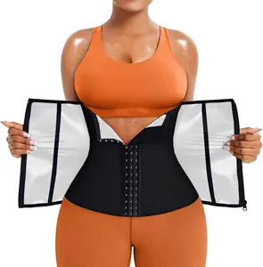 Cinto modelador de cintura feminino para emagrecimento, cinto ajustável para perda de peso, faixa de barriga ajustável, cinto de treino e suor