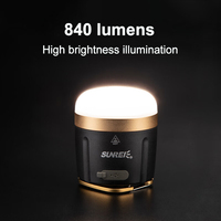 Lanterne de camping LED rechargeable portable lumière extérieure étanche avec batterie intégrée pour tente randonnée camping voyages