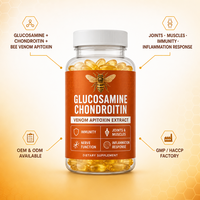 OEM 120 Capsules de Glucosamine Chondroïtine en Gélules Molles – Soutien à la Santé Articulaire, Amélioration de l'Immunité – Complément Alimentaire pour