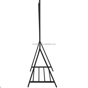 Porte-vêtements en métal robuste avec <span class=keywords><strong>étagère</strong></span> de rangement pour chaussures - Product Image 5