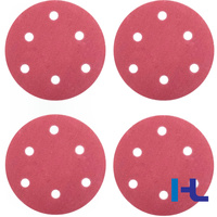 Disque abrasif en velcro rose en céramique OEM 5 6 pouces 125mm 150mm pour ponçage