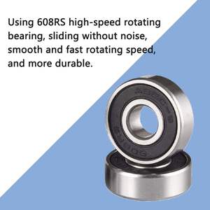 Roda Skateboard <span class=keywords><strong>Roller</strong></span> Skate SeeMore Bearings, Dipasang Empat Lampu, Baris Ganda, Menyala - Product Image 6
