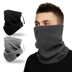 Cache-cou et cache-visage pour homme avec logo personnalisé, écologique, coupe-vent, en polaire brossée 100% acrylique, pour toutes les saisons, sports et usage quotidien - Product Image 1