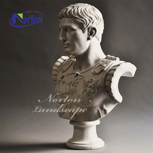 Hiện Đại Trang Trí Nội Thất Bằng Đá Cẩm Thạch Trắng Bust Tượng Tùy Chỉnh Kích Thước La Mã Hình Bust Điêu Khắc Tay Trong Nhà Ngoài Trời Vườn Caesar - Product Image 2