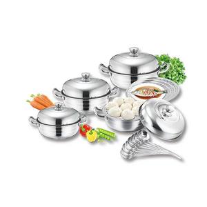 Offre Spéciale : Batterie de <span class=keywords><strong>Cuisine</strong></span> Multifonction 20 Pièces en Acier Inoxydable avec Couvercles en Verre, Compatible Gaz et Induction, Comprend des Couverts – <span class=keywords><strong>Cuisine</strong></span> Moderne - Product Image 1