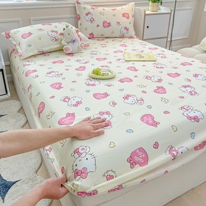Simmons Couvre-lit simple et couverture de lit double <span class=keywords><strong>Housse</strong></span> de protection antidérapante avec chapeau de lit fixe faisant des draps plats - Product Image 4