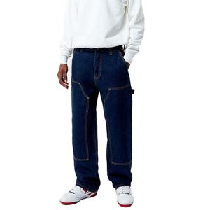 Prix de gros, logo personnalisé, jean de travail tactique indigo confortable, style décontracté unisexe, tendance - Product Image 2