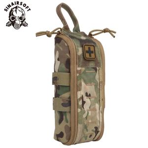 Pochette médicale vide tactique MOLLE à clip, kit de premiers secours à déploiement rapide, tirette de fermeture éclair YKK pour camping, randonnée, en nylon durable, urgence - Product Image 2