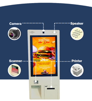 Kiosque en libre-Service pour commande alimentaire 21.5 32 pouces, Machine de kiosque de paiement pour commande de Restaurant en libre-Service
