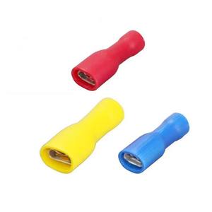 विद्युत टर्मिनल कनेक्टर किट FDFD5.5-250 पीतल/तांबे का ठंडा दबाया टर्मिनल fd/mdd पुरुष महिला बट इन्सुलेट टर्मिनलों - Product Image 1