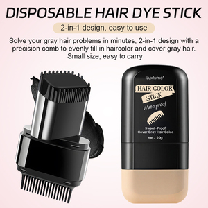 Peigne à coloration capillaire portable pour couvrir les <span class=keywords><strong>cheveux</strong></span> <span class=keywords><strong>gris</strong></span>, peigne à coloration 2-en-1 - Product Image 4