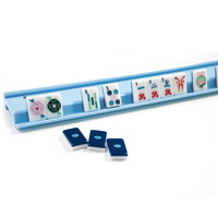 Tuiles de Mahjong Classiques à Thème, en Acrylique Solide Américain, Ensemble de 160 Tuiles pour Jeux de Table à Domicile et Activités de Jeux en Extérieur