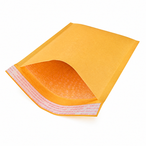 Sobres acolchados autoadhesivos amarillos de papel kraft con burbujas, impermeables, resistentes a los golpes, para envíos de documentos, con certificación SGS ISO - Product Image 6