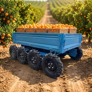 Mini Dumper Elettrico Compatto con Telecomando, Veicolo da Trasporto Fuoristrada per Fattoria, Carrello Ribaltabile Idraulico per Serra - Product Image 3