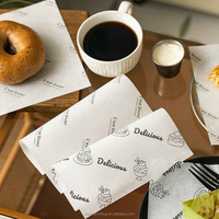 Papier sulfurisé laminé PE, résistant à la graisse, sûr pour les aliments, protège les aliments contre l'huile, pour le pain, les gâteaux, les tiramisu, l'emballage alimentaire