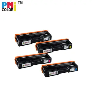 Cartucho toner colorido para ricoh afilo sp c252dn spc252 sf, 407535, 407536, 407537