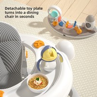 Marche-bébé multifonctionnel anti-chute et anti-basculement pour filles et garçons, poussette en forme de U anti-jambes en O, fabriqué avec un cadre en plastique durable