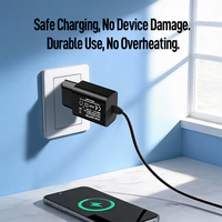 Adaptador de Cargador de Pared USB para UE, EE. UU., CE, RoHS, LVD, ERP, 5W, 5V, 1A, Mini Adaptador de Corriente USB Cúbico Blanco para Relojes Inteligentes, Auriculares, Cámaras