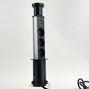 15W không dây sạc nhà bếp pop-up tháp ổ cắm nâng bàn điện ẩn nhựa Ổ cắm điện Expander Pull-out pop-up ổ cắm - Product Image 3