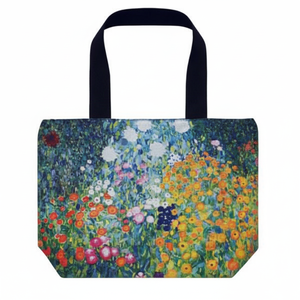 Borsa da donna AU-01807 Klimt Art Design 'giardino fiorito' elegante a forma di L - Product Image 1