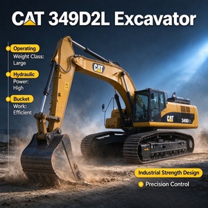 Excavadora Usada Caterpillar Cat 349D2L de 49 Toneladas para Minería Pesada con Pintura Original, Lista para Trabajar - Product Image 1