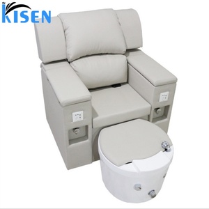 Recliner Manicure and Pedicure Chair Black Professional for Nail Salon 110V/220V - Product Image 3