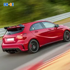 Spoiler de teto do porta-malas, plástico abs, preto, bota traseira, asa, para benz mercedes A-CLASS w154 a180 a200 a45 amg 2013-2019