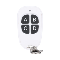 Télécommande universelle duplicatrice 433,92 MHz/315 MHz à code d'apprentissage 4 touches pour éclairage LED, garage et maison intelligente